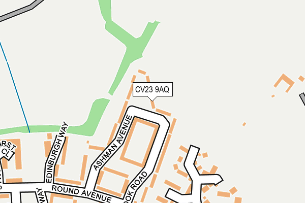 CV23 9AQ map - OS OpenMap – Local (Ordnance Survey)