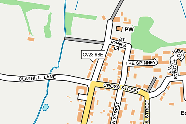 CV23 9BE map - OS OpenMap – Local (Ordnance Survey)