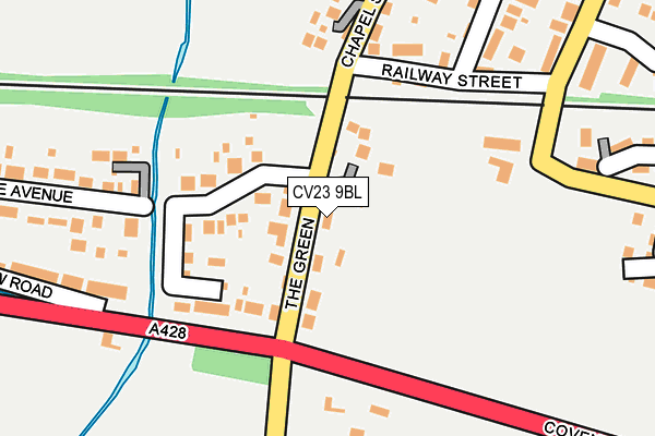 CV23 9BL map - OS OpenMap – Local (Ordnance Survey)