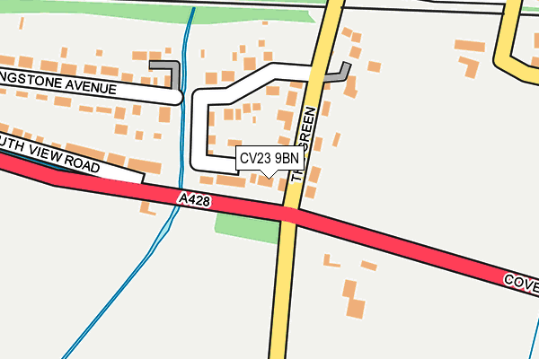 CV23 9BN map - OS OpenMap – Local (Ordnance Survey)
