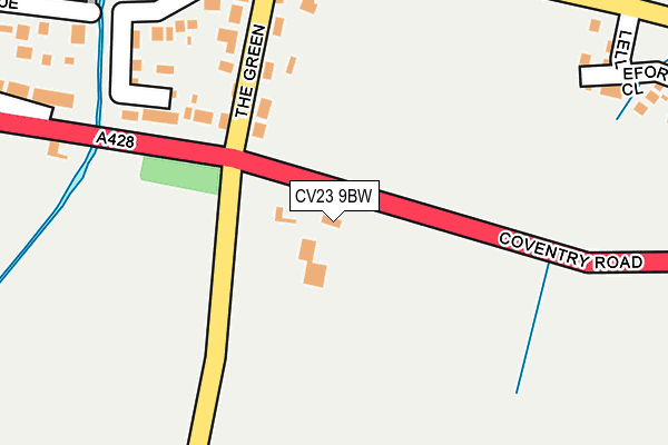 CV23 9BW map - OS OpenMap – Local (Ordnance Survey)