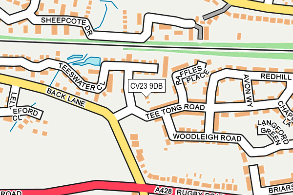 CV23 9DB map - OS OpenMap – Local (Ordnance Survey)