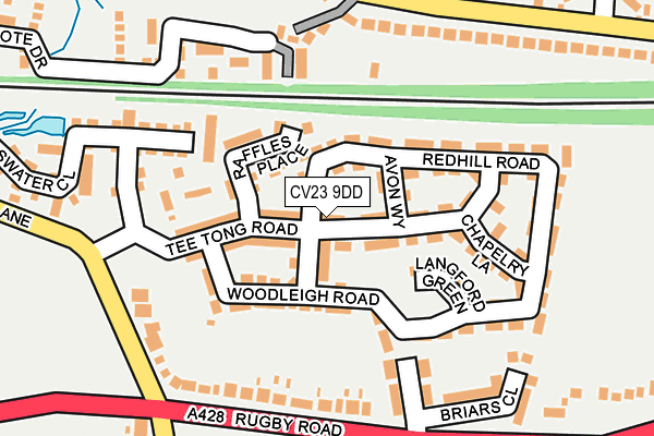 CV23 9DD map - OS OpenMap – Local (Ordnance Survey)