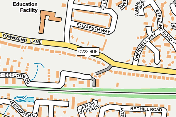 CV23 9DF map - OS OpenMap – Local (Ordnance Survey)