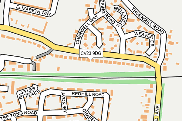 CV23 9DG map - OS OpenMap – Local (Ordnance Survey)