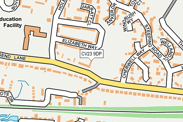 CV23 9DP map - OS OpenMap – Local (Ordnance Survey)