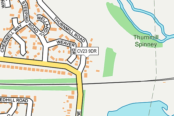 CV23 9DR map - OS OpenMap – Local (Ordnance Survey)