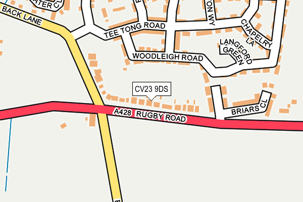 CV23 9DS map - OS OpenMap – Local (Ordnance Survey)
