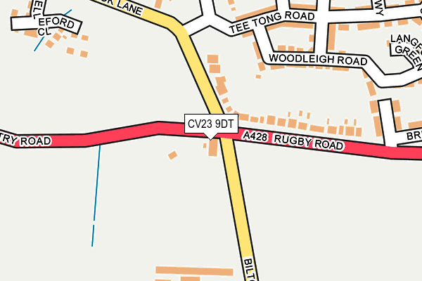 CV23 9DT map - OS OpenMap – Local (Ordnance Survey)