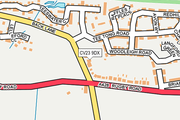 CV23 9DX map - OS OpenMap – Local (Ordnance Survey)