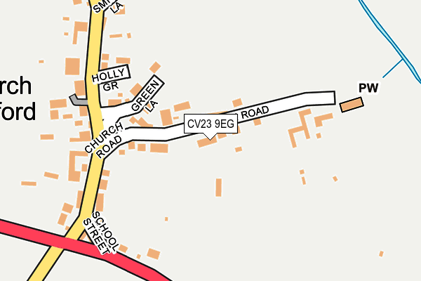 CV23 9EG map - OS OpenMap – Local (Ordnance Survey)
