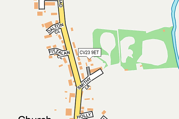 CV23 9ET map - OS OpenMap – Local (Ordnance Survey)