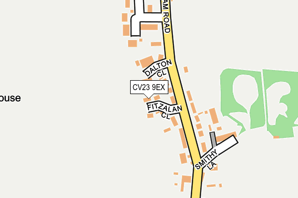 CV23 9EX map - OS OpenMap – Local (Ordnance Survey)