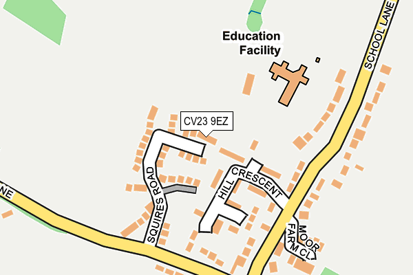 CV23 9EZ map - OS OpenMap – Local (Ordnance Survey)