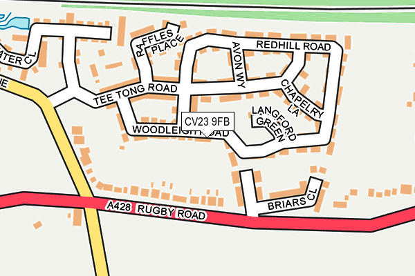 CV23 9FB map - OS OpenMap – Local (Ordnance Survey)