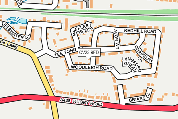 CV23 9FD map - OS OpenMap – Local (Ordnance Survey)