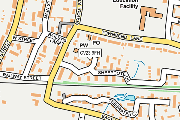 CV23 9FH map - OS OpenMap – Local (Ordnance Survey)