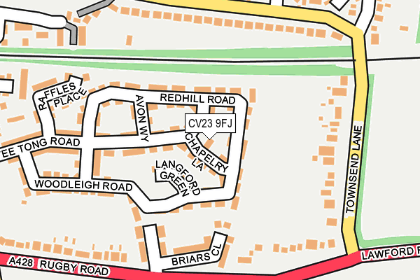 CV23 9FJ map - OS OpenMap – Local (Ordnance Survey)