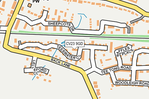 CV23 9GD map - OS OpenMap – Local (Ordnance Survey)