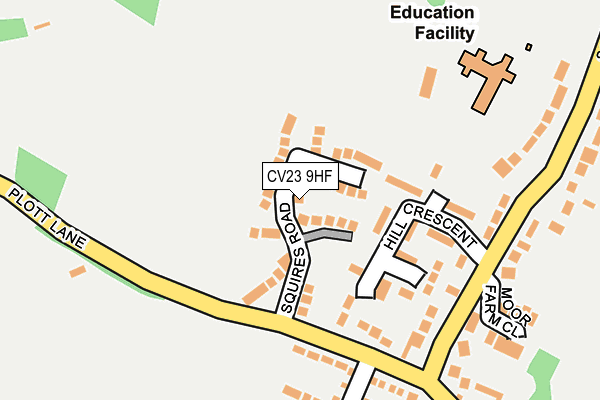CV23 9HF map - OS OpenMap – Local (Ordnance Survey)