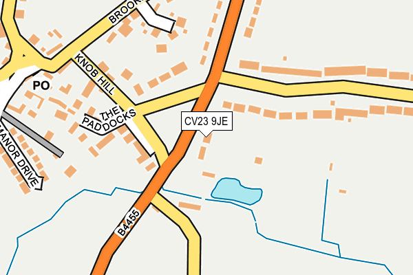 CV23 9JE map - OS OpenMap – Local (Ordnance Survey)