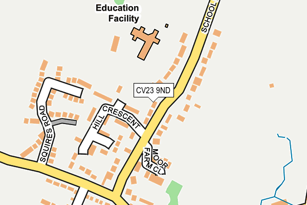 CV23 9ND map - OS OpenMap – Local (Ordnance Survey)