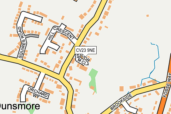 CV23 9NE map - OS OpenMap – Local (Ordnance Survey)