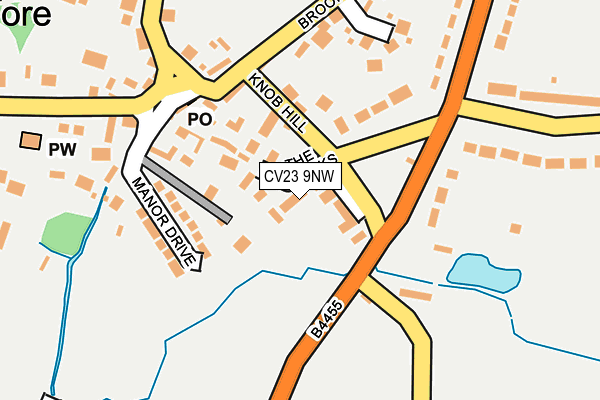 CV23 9NW map - OS OpenMap – Local (Ordnance Survey)