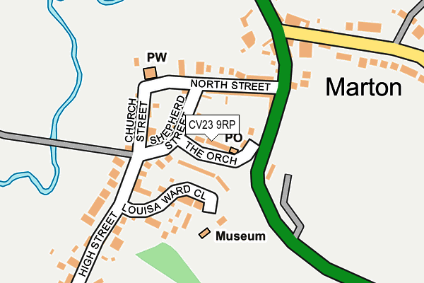CV23 9RP map - OS OpenMap – Local (Ordnance Survey)