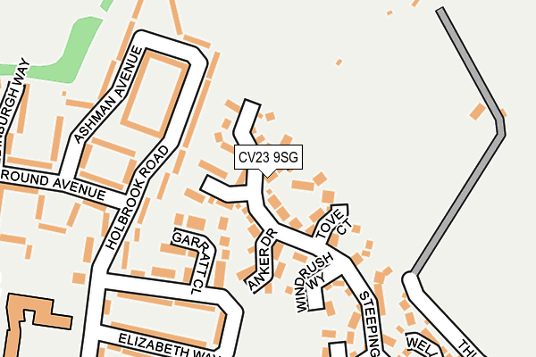 CV23 9SG map - OS OpenMap – Local (Ordnance Survey)