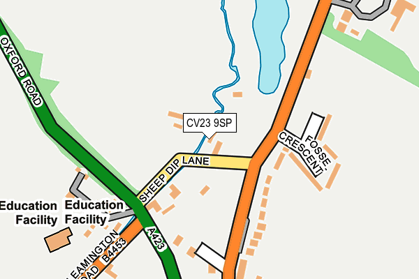 CV23 9SP map - OS OpenMap – Local (Ordnance Survey)