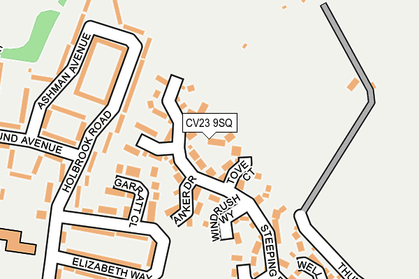 CV23 9SQ map - OS OpenMap – Local (Ordnance Survey)