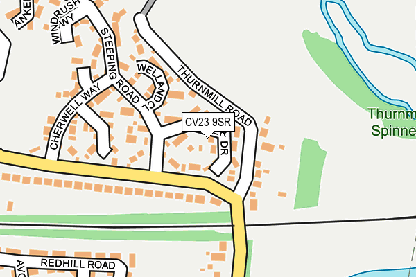 CV23 9SR map - OS OpenMap – Local (Ordnance Survey)