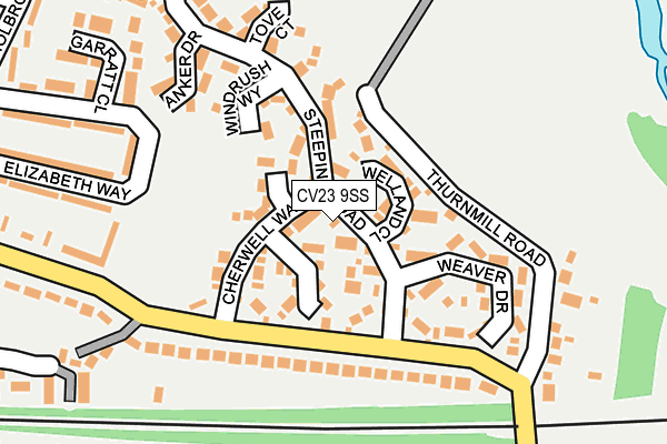 CV23 9SS map - OS OpenMap – Local (Ordnance Survey)