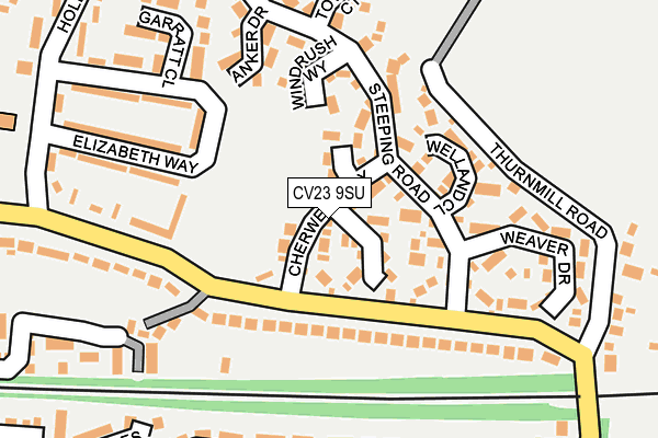 CV23 9SU map - OS OpenMap – Local (Ordnance Survey)