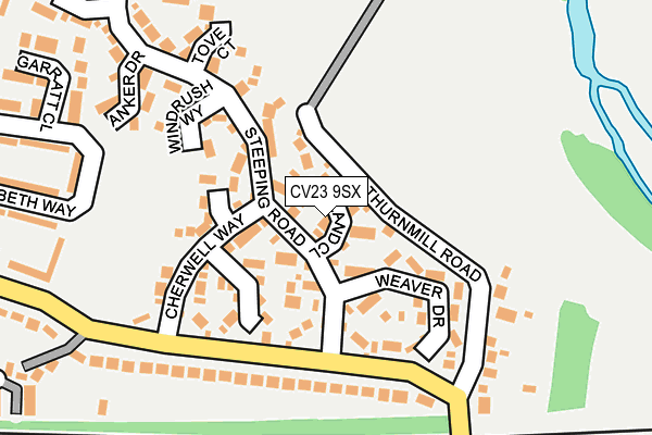 CV23 9SX map - OS OpenMap – Local (Ordnance Survey)