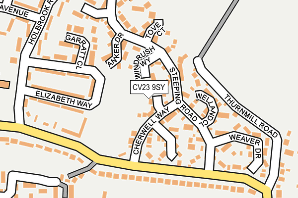 CV23 9SY map - OS OpenMap – Local (Ordnance Survey)
