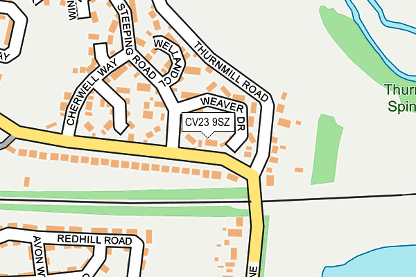 CV23 9SZ map - OS OpenMap – Local (Ordnance Survey)