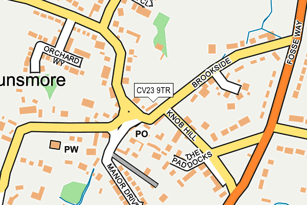 CV23 9TR map - OS OpenMap – Local (Ordnance Survey)