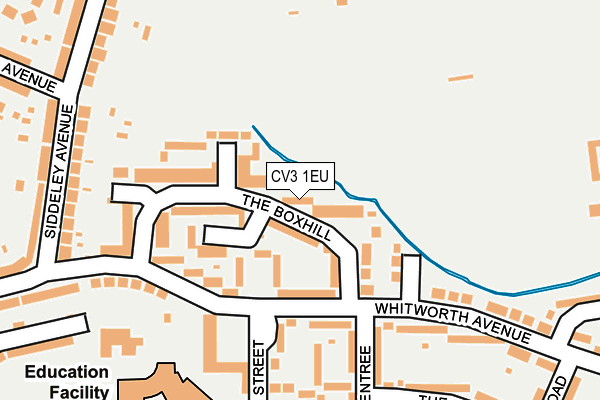 CV3 1EU map - OS OpenMap – Local (Ordnance Survey)