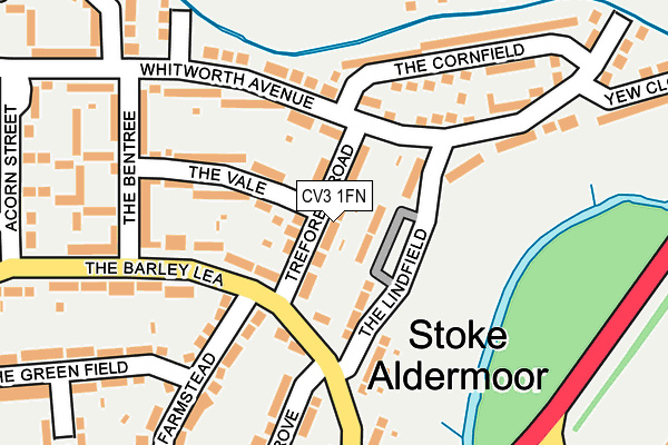 CV3 1FN map - OS OpenMap – Local (Ordnance Survey)