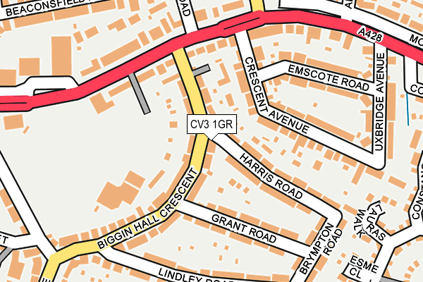 CV3 1GR map - OS OpenMap – Local (Ordnance Survey)