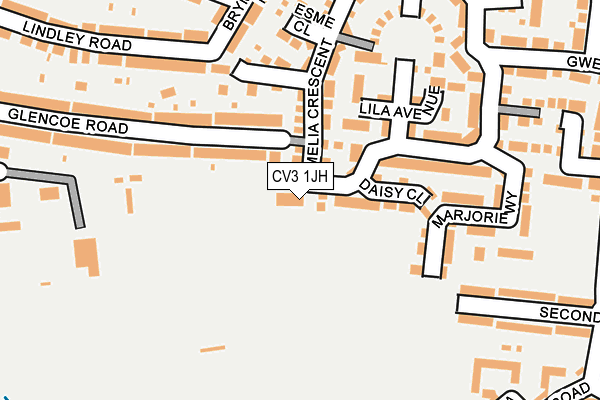 CV3 1JH map - OS OpenMap – Local (Ordnance Survey)
