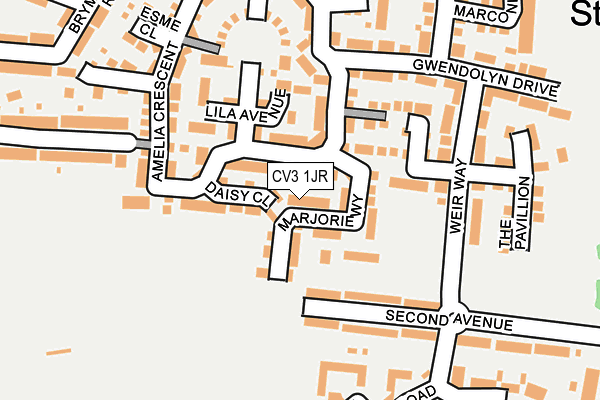 CV3 1JR map - OS OpenMap – Local (Ordnance Survey)