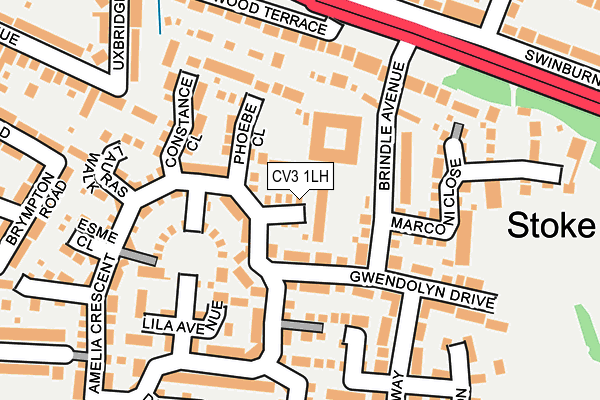 CV3 1LH map - OS OpenMap – Local (Ordnance Survey)