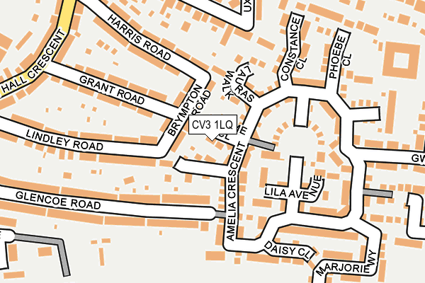 CV3 1LQ map - OS OpenMap – Local (Ordnance Survey)