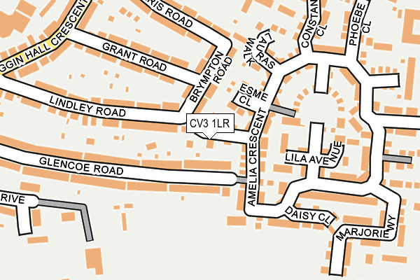 CV3 1LR map - OS OpenMap – Local (Ordnance Survey)