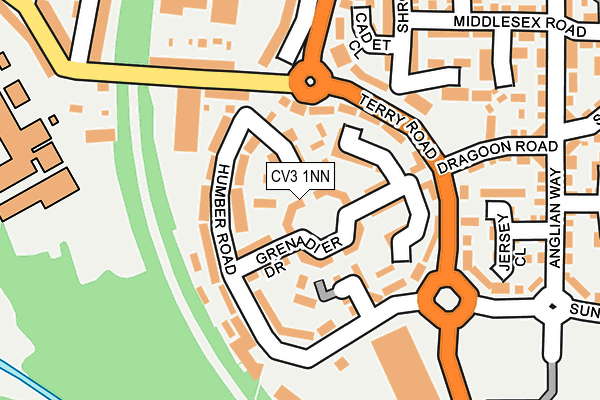 CV3 1NN map - OS OpenMap – Local (Ordnance Survey)