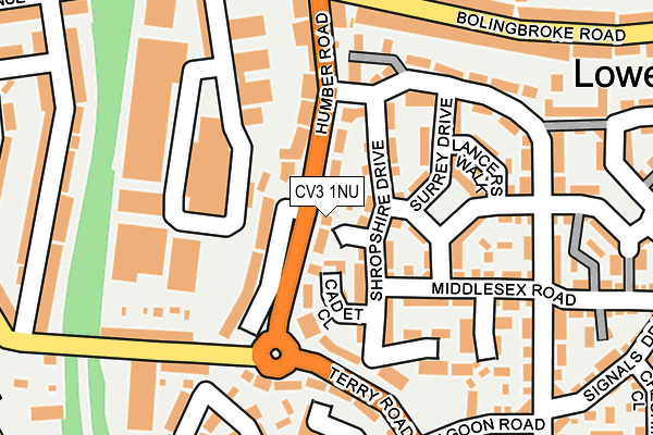 CV3 1NU map - OS OpenMap – Local (Ordnance Survey)