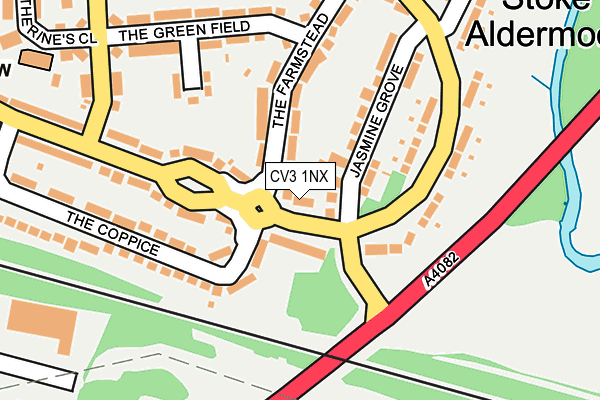 CV3 1NX map - OS OpenMap – Local (Ordnance Survey)